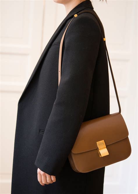 celine box shoulder bag|celine pouch with strap.